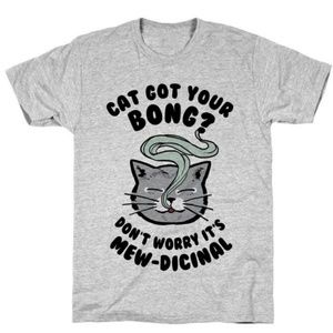 It's Mew-dicinal Athletic Gray Unisex Tee